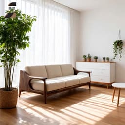 Ghế sofa gỗ tự nhiên đệm nỉ, da VUADECOR VS84 6