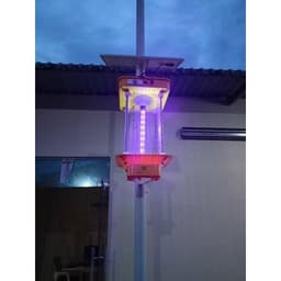 Đèn Bắt Muỗi Diệt Côn Trùng Năng Lượng Mặt Trời LED Tím Xanh MayorWolf 5