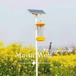 Đèn Bắt Muỗi Diệt Côn Trùng Năng Lượng Mặt Trời LED Tím Xanh MayorWolf 4