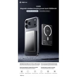 Pin dự phòng sạc không dây 20W Remax CX-2 10.000mah và CX09 10.0000mah 9