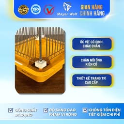 Đèn Bắt Muỗi Diệt Côn Trùng Năng Lượng Mặt Trời LED Tím Xanh MayorWolf 8