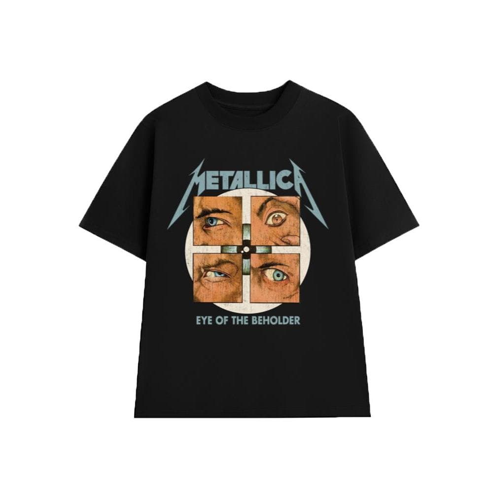 Áo Thun Eye Of The Beholder - METALLICA Rock Band vintage, Unisex Form Rộng Cotton Mềm