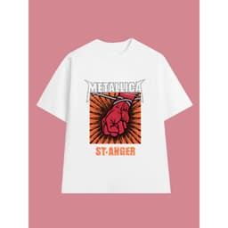 Áo Thun St. Anger - METALLICA Rock Band vintage, Unisex Form Rộng Cotton Mềm 2