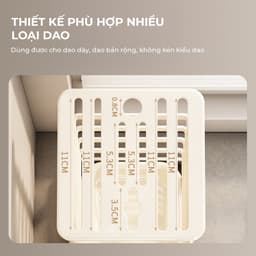 Kệ Cắm Dao Kèm Ống Đựng Đũa Thìa Đa Năng - Kệ Đựng Dao Kéo Nhà Bếp Thông Minh Có Khay Hứng Nước 6