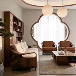 Ghế sofa gỗ tự nhiên đệm nỉ, da VUADECOR VS87 6
