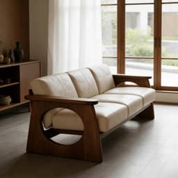 Ghế sofa gỗ tự nhiên đệm nỉ, da VUADECOR VS88 4
