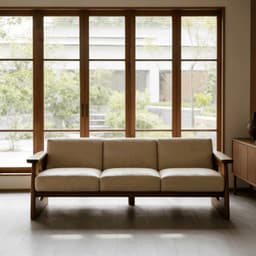 Ghế sofa gỗ tự nhiên đệm nỉ, da VUADECOR VS88 3