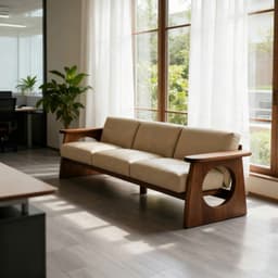 Ghế sofa gỗ tự nhiên đệm nỉ, da VUADECOR VS88 7