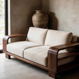 Ghế sofa gỗ tự nhiên đệm nỉ, da VUADECOR VS89 7