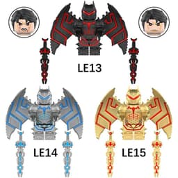 Hellbat Đồ Chơi Lắp Ráp Mô Hình Nhân Vật Người Dơi Super Hero Siêu Anh Hùng LE13 LE14 LE15 1