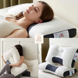 Gối Định Hình Công Thái Học 3D Thoáng Khí – Giảm Đau Vai Gáy, Nâng Đỡ Cổ, Ngủ Ngon Hơn 2