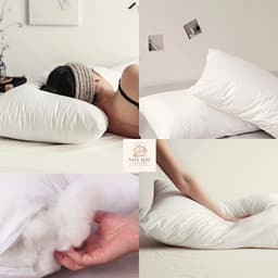 (KÈM VỎ) Ruột Gối Đầu Ép Hơi Pillow Hilton Tiêu Chuẩn Khách Sạn Cao Cấp, Gối Bông Gòn Mềm Mịn Êm Ái - 004 2