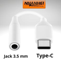 [Xả Hàng] Jack Chuyển Đổi Tai Nghe Type C Sang Jack 3.5 mm Hỗ Trợ Các Dòng Android 2