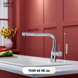 VÒI RỬA BÁT DÂY RÚT NOBINOX JAPA NX996 dòng chảy mới 5