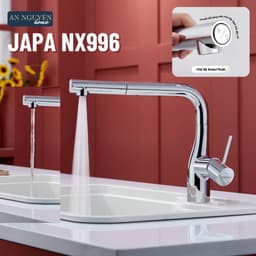 VÒI RỬA BÁT DÂY RÚT NOBINOX JAPA NX996 dòng chảy mới 2
