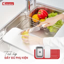 Chậu rửa bát Konox Dekor 8048SU chống xước 3