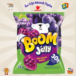 Combo Kẹo dẻo Boom Jelly Orion Đủ Vị Gói Nhỏ 25 gram - HÀNG CHÍNH HÃNG 3