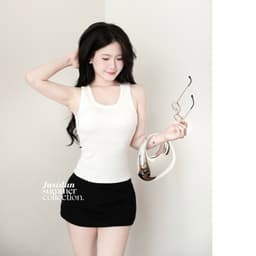 [XẢ KHO] Áo Ba Lỗ Ôm Body Basic Cotton Mịn Tôn Dáng JUSTDUN B9 5