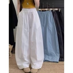 (SP MỚI) Quần Kaki Thun Hè Ống Rộng Tôn Dáng Chiều Dài 95cm/100cm 3