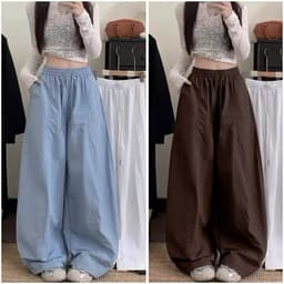(SP MỚI) Quần Kaki Thun Hè Ống Rộng Tôn Dáng Chiều Dài 95cm/100cm 1