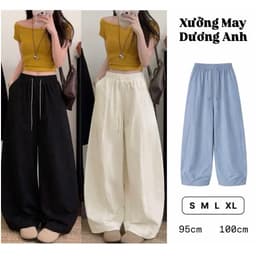 (SP MỚI) Quần Kaki Thun Hè Ống Rộng Tôn Dáng Chiều Dài 95cm/100cm 4