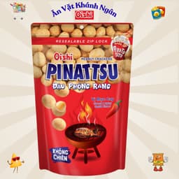 Combo Snack Nhân Đậu Phộng Pinattsu Oishi gói 80g - HÀNG CHÍNH HÃNG 4