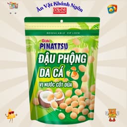 Combo Snack Nhân Đậu Phộng Pinattsu Oishi gói 80g - HÀNG CHÍNH HÃNG 5