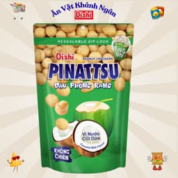Combo Snack Nhân Đậu Phộng Pinattsu Oishi gói 80g - HÀNG CHÍNH HÃNG 2