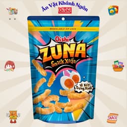 Combo Snack Oishi Đủ Vị Túi Zip Tiện Lợi 65g - HÀNG CHÍNH HÃNG 5