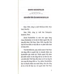 Sách - Cách Kiếm Tiền Của David Rockefeller 5