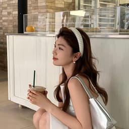 Băng Đô Chấm Bi Nữ Hàn Quốc Nhật Bản, Bản To Bản Nhỏ Đen Trắng Xinh Xắn, nhatle.store2 6