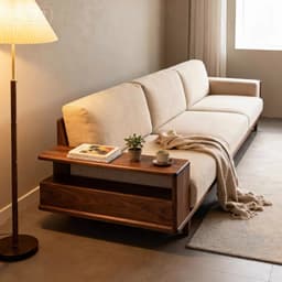 Ghế sofa gỗ tự nhiên đệm nỉ, da VUADECOR VS91 3