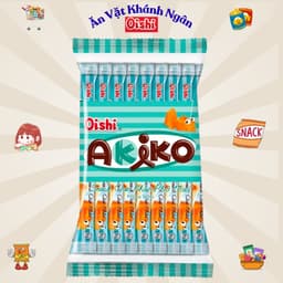 Snack que nhân kem Akiko Oishi đủ vị gói 140g - HÀNG CHÍNH HÃNG 6