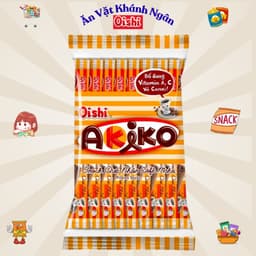 Snack que nhân kem Akiko Oishi đủ vị gói 140g - HÀNG CHÍNH HÃNG 7