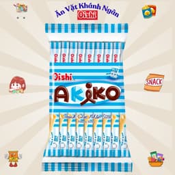 Snack que nhân kem Akiko Oishi đủ vị gói 140g - HÀNG CHÍNH HÃNG 4