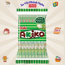 Snack que nhân kem Akiko Oishi đủ vị gói 140g - HÀNG CHÍNH HÃNG 2