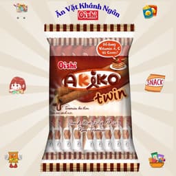 Snack que nhân kem Akiko Oishi đủ vị gói 140g - HÀNG CHÍNH HÃNG 3