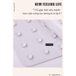 Thảm nhà tắm chống trơn trượt chất liệu PVC cao cấp khả năng chống trơn trượt tốt (Liminho Shop) 7