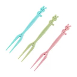 [Shop DoTrung] Hộp 50 cái Nĩa nhựa ăn trái cây, bánh kẹo, decor trang trí 5