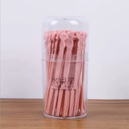 [Shop DoTrung] Hộp 50 cái Nĩa nhựa ăn trái cây, bánh kẹo, decor trang trí 6