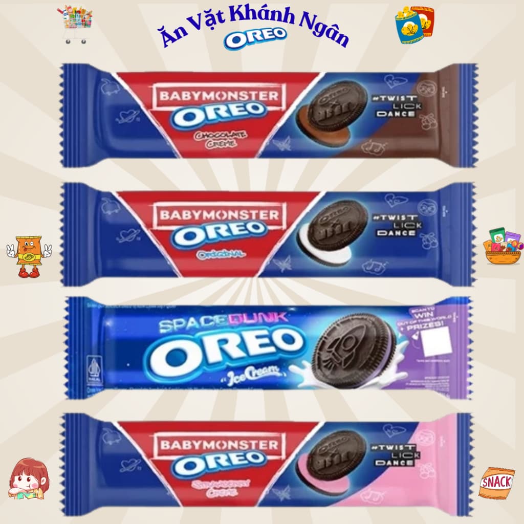 Bánh OREO Nhân Kem Đầy Đủ Các Hương Vị (110gr) - HÀNG CHÍNH HÃNG