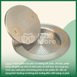 Phin pha cà phê inox 430 lớn 100g, 200g, 400g cứng cáp, dùng bền, phù hợp cho quán cf, xe đẩy, gia đình Mixmore 4