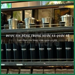 Phin pha cà phê inox 430 lớn 100g, 200g, 400g cứng cáp, dùng bền, phù hợp cho quán cf, xe đẩy, gia đình Mixmore 9