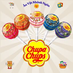 Kẹo mút Chupa Chups hương Hoa và Trái cây hỗn hợp - HÀNG CHÍNH HÃNG 1