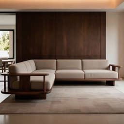 Bộ Ghế Sofa Góc Gỗ đệm nỉ VUADECOR VS93 3
