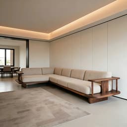 Bộ Ghế Sofa Góc Gỗ đệm nỉ VUADECOR VS93 4