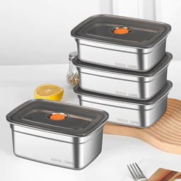 COMBO 3 HỘP INOX 304 1200ML, 1500ML , 2200ML HANAMO CAO CẤP KÈM NẮP – AN TOÀN THỰC PHẨM, TIỆN LỢI MỖI NGÀY 1