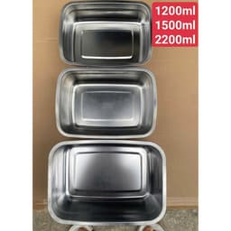 COMBO 3 HỘP INOX 304 1200ML, 1500ML , 2200ML HANAMO CAO CẤP KÈM NẮP – AN TOÀN THỰC PHẨM, TIỆN LỢI MỖI NGÀY 2