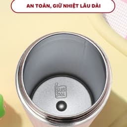 Bình giữ nhiệt XCUP KITTY Có ống hút mới, INOX 316, dung tích 600ml, dành cho học sinh, sinh viên 3