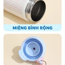 Bình giữ nhiệt XCUP KITTY Có ống hút mới, INOX 316, dung tích 600ml, dành cho học sinh, sinh viên 7